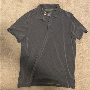 Eddie Bauer grey sort sleeve polo